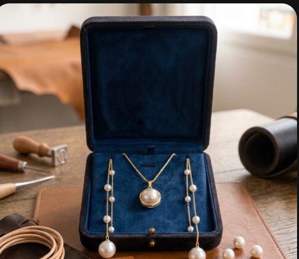 Handcrafted 18K Gold Vermeil & Freshwater Pearl Jewelry Set - Artisan Collection