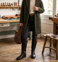 Handcrafted Premium Black Leather Knee-High Boots – Artisan Edition"